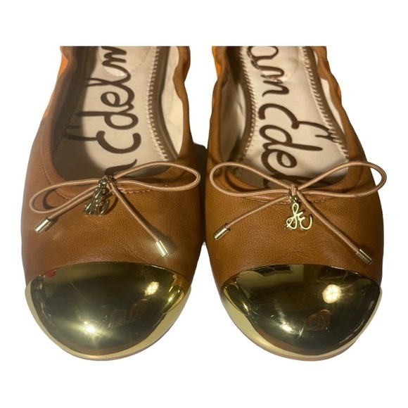 Sam Edelman Womens
Fairleigh Ballet Flats Shoes Orange Brown Leather Cap
Toe 9M - Picture 8 of 8